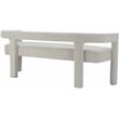 5 Piece Boulce Upholstered Dining Chairs and Bench Set in Gray
