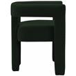 3 Piece Boulce Upholstered Dining Chairs and Bench Set in Green