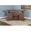Home Bar and Swivel Bar Stools in Vintage Mocha 3 Piece Set