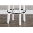 Home Bar and Swivel Bar Stool in European Cottage White 3 Piece Set