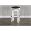 Home Bar and Swivel Bar Stool in European Cottage White 3 Piece Set
