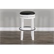 Home Bar and Swivel Bar Stool in European Cottage White 3 Piece Set