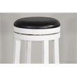 Home Bar and Swivel Bar Stool in European Cottage White 3 Piece Set