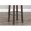 Home Bar and Swivel Bar Stools with Back in Tobacco Leaf 3 Piece Set