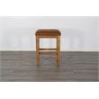 Home Bar and Bar Stools with Cushion in Rustic Oak 3 Piece Set
