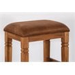 Home Bar and Bar Stools with Cushion in Rustic Oak 3 Piece Set