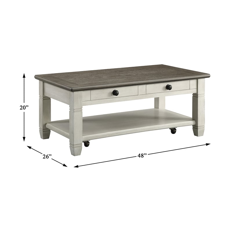 Home Square 2-Piece Set with Daybed with Trundle & Coffee Table