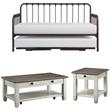 Home Square 3-Piece Set with Daybed & Coffee Table & End Table