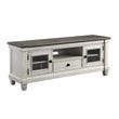 Home Square 2-Piece Set with Coffee Table and TV Stand in Antique White