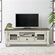 Home Square 2-Piece Set with End Table and TV Stand in Antique White