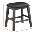 Home Square 5-Piece Set with 4 Counter Stools & Dining Table in Gray