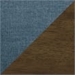 Home Square Upholstered Accent Chair in Blue Finish - Set of 2