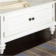 Home Square 2-Piece Set with Hall Tree and Storage Bench in Off White