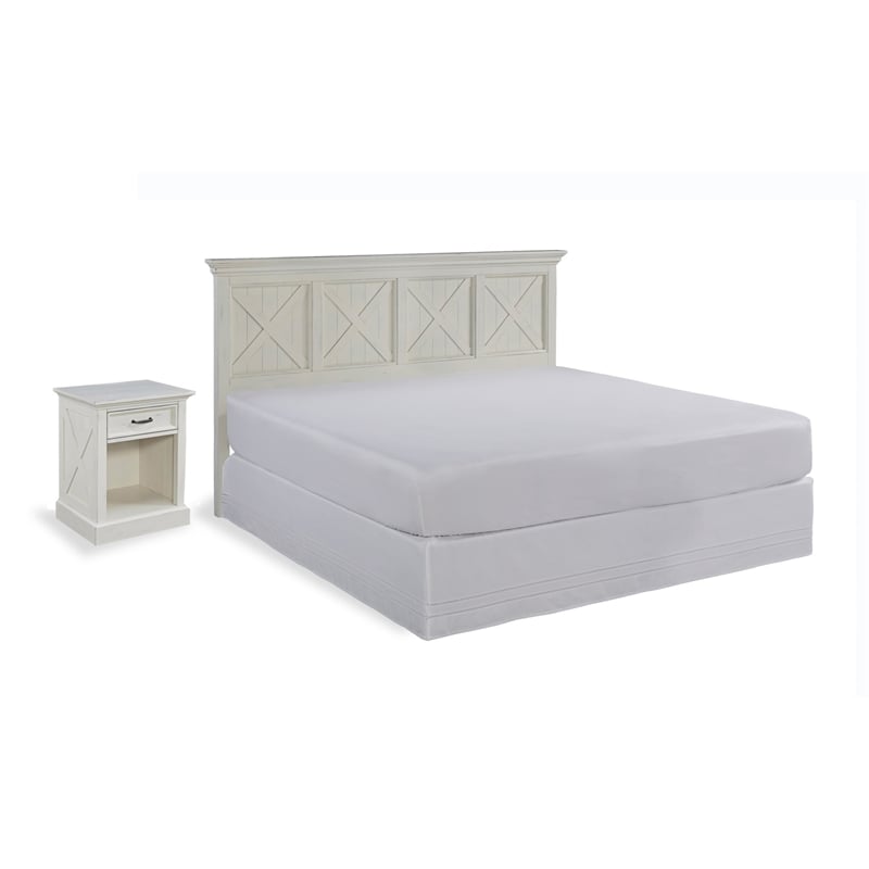 Home Square 3-Piece Set with King Headboard and Nightstand and Chest