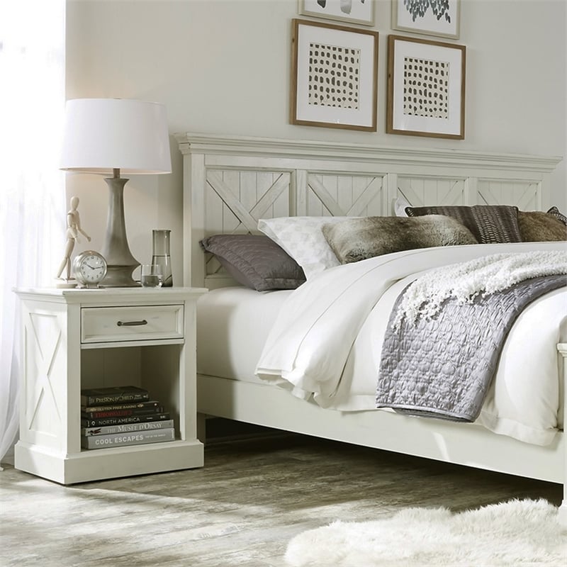 Home Square 3-Piece Set with King Headboard and Nightstand and Chest