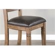 3 Piece Home Bar and Bar Stool Set in Taupe Brown