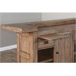 3 Piece Home Bar and Bar Stool Set in Taupe Brown
