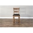 3 Piece Home Bar and Bar Stool Set in Taupe Brown