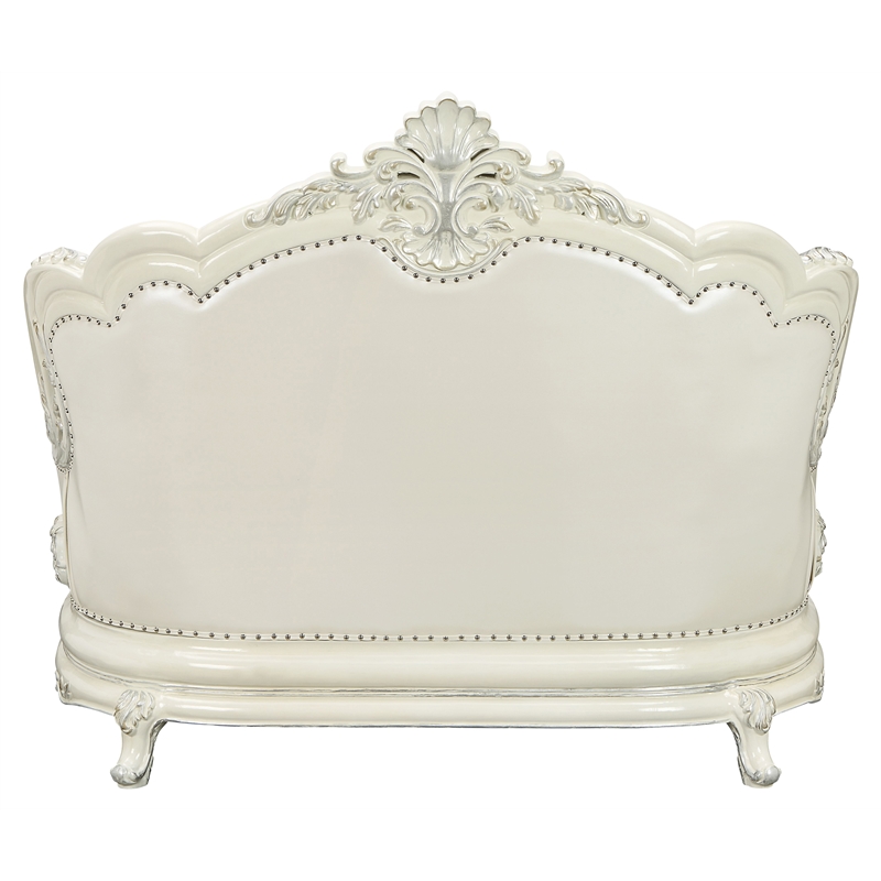 Home Square 2-Piece Set with Faux Leather Loveseat & Faux Leather Chair