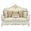 Home Square 2-Piece Set with Faux Leather Loveseat & Faux Leather Chair