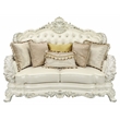 Home Square 2-Piece Set with Faux Leather Loveseat & Faux Leather Sofa