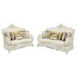 Home Square 2-Piece Set with Faux Leather Loveseat & Faux Leather Sofa