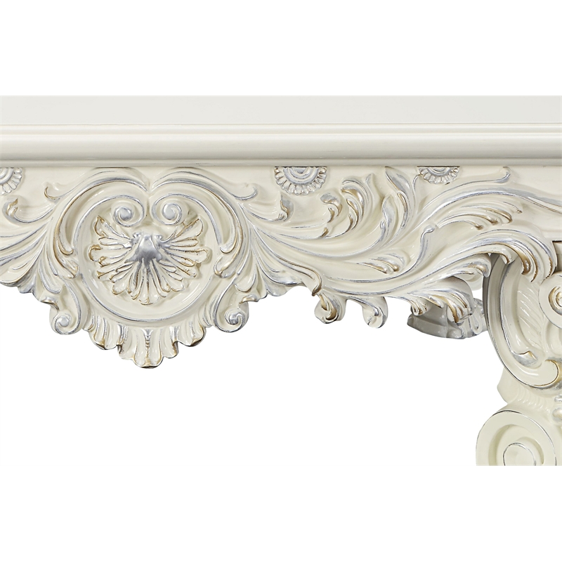 Home Square 2-Piece Set with Square Coffee Table & End Table in Antique White