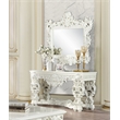 Home Square 2-Piece Set with Wooden Top Sofa Table & End Table in Antique White