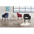 Home Square 2-Piece Set with Accent Chair and Wooden Top Writing Desk