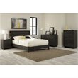 Home Square 2-Piece Set with Bed with Bookcase and Nightstand in Gray Oak