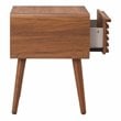 Home Square 3-Piece Set with 2 Side Tables and Coffee Table in Walnut
