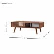 Home Square 3-Piece Set with 2 Side Tables and Coffee Table in Walnut