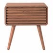 Home Square 3-Piece Set with 2 Side Tables and Coffee Table in Walnut