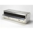 Home Square 3-Piece Set with Entertainment Console and 2 Side Tables in Silver