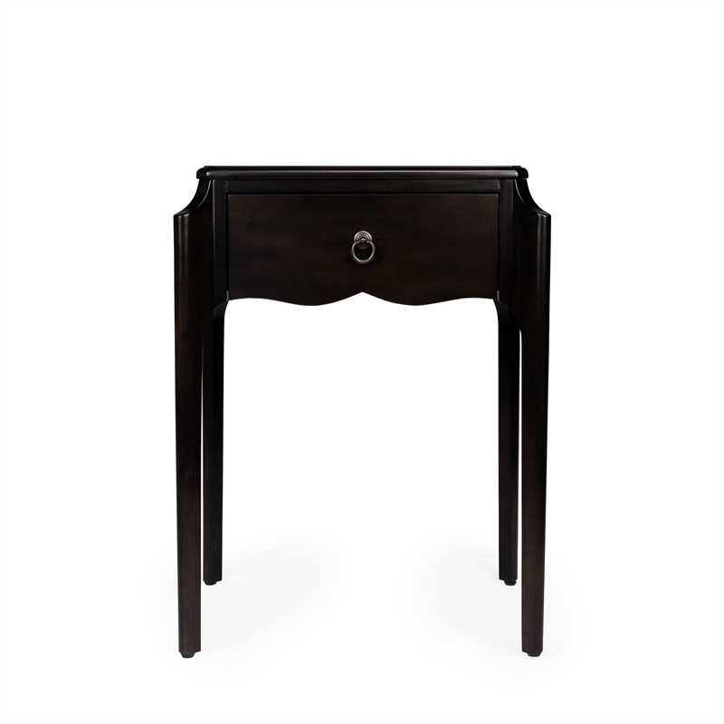 Home Square Transitional Wood Nightstand in Dark Brown - Set of 2