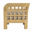 Home Square Outdoor Lounge Chair in Natural Finish - Set of 2