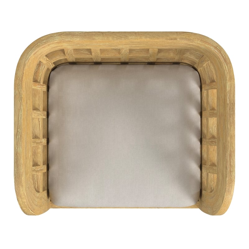 Home Square Outdoor Lounge Chair in Natural Finish - Set of 2