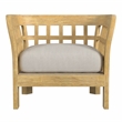 Home Square Outdoor Lounge Chair in Natural Finish - Set of 2