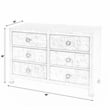 Home Square 3-Piece Set with 2 Nightstands and 6 Drawer Dresser