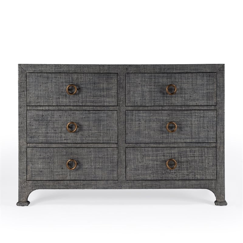 Home Square 3-Piece Set with 2 Nightstands and 6 Drawer Dresser