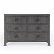 Home Square 3-Piece Set with 2 Nightstands and 6 Drawer Dresser