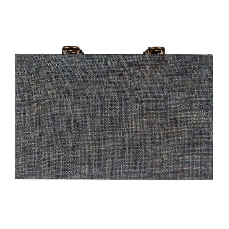 Home Square 3-Piece Set with 2 Nightstands and Chest in Charcoal