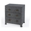 Home Square 3-Piece Set with 2 Nightstands and Chest in Charcoal