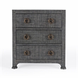 Home Square 3-Piece Set with 2 Nightstands and Chest in Charcoal