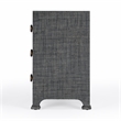 Home Square 3-Piece Set with 2 Nightstands and Chest in Charcoal