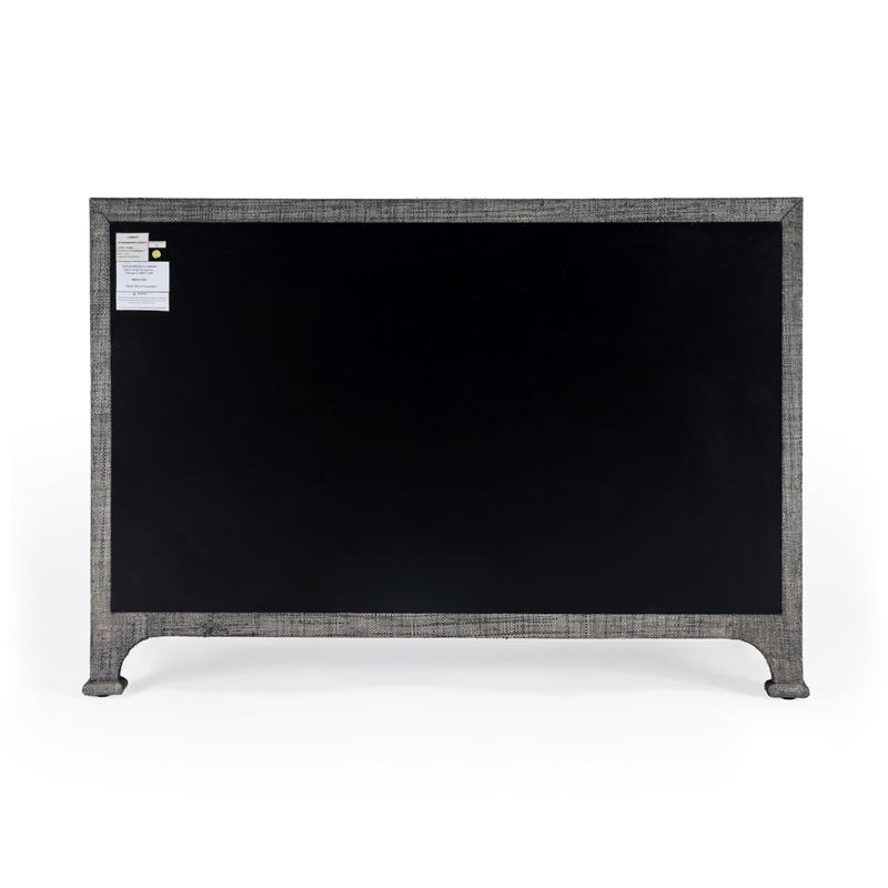 Home Square 2-Piece Set with 6 Drawer Dresser and Chest in Charcoal