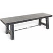 Home Square 7-Piece Set with Dining Table & 4 Dining Chairs & Bench & Server