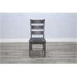 Home Square 7-Piece Set with Dining Table & 4 Dining Chairs & Bench & Server