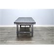 Home Square 7-Piece Set with Dining Table & 4 Dining Chairs & Bench & Server