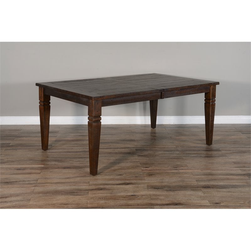 Home Square 10-Piece Set with Dining Table & 8 Ladderback Chairs & Server